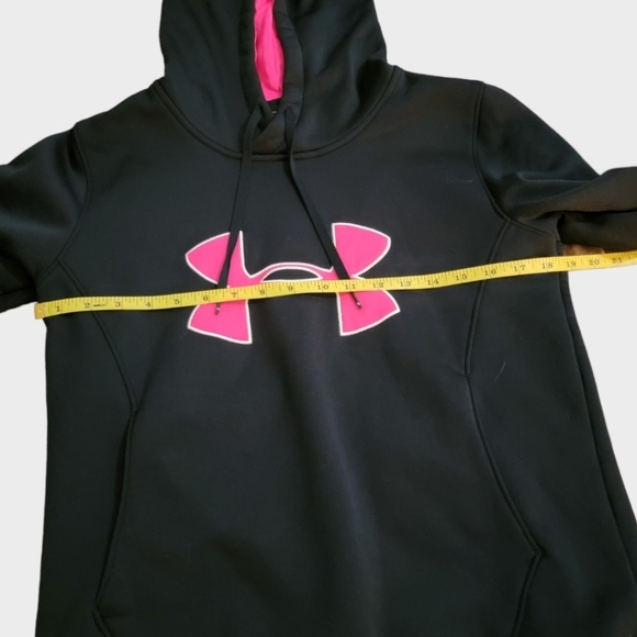 Under Armour Black and Pink Hoodie - Picture 4 of 7